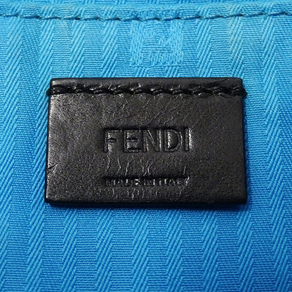 FENDI フェンディ ショルダーバッグ ライトブルー 8M0276 レザー レディース 【中古】
