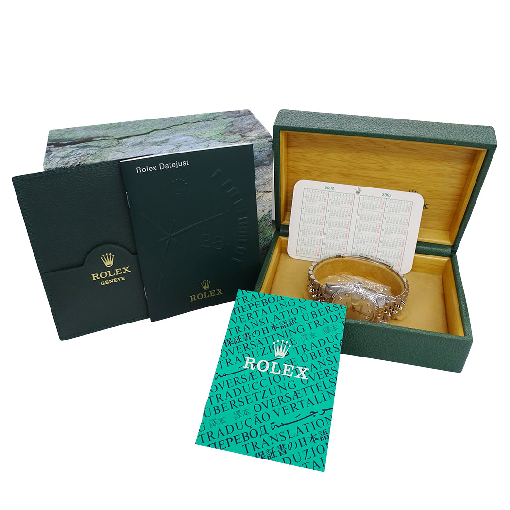 ROLEX ロレックス デイトジャスト 16234G W番 メンズ 腕時計 自動巻き AT SS WG ダイヤモンド 磨き済み【中古】