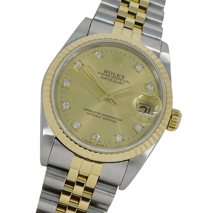 ROLEX ロレックス デイトジャスト 68273G L番 ボーイズ 腕時計 自動巻き AT SS YG ダイヤモンド 磨き済み【中古】