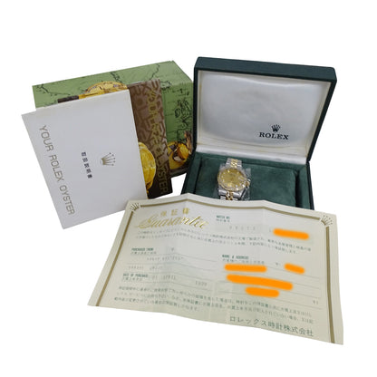 ROLEX ロレックス デイトジャスト 68273G L番 ボーイズ 腕時計 自動巻き AT SS YG ダイヤモンド 磨き済み【中古】