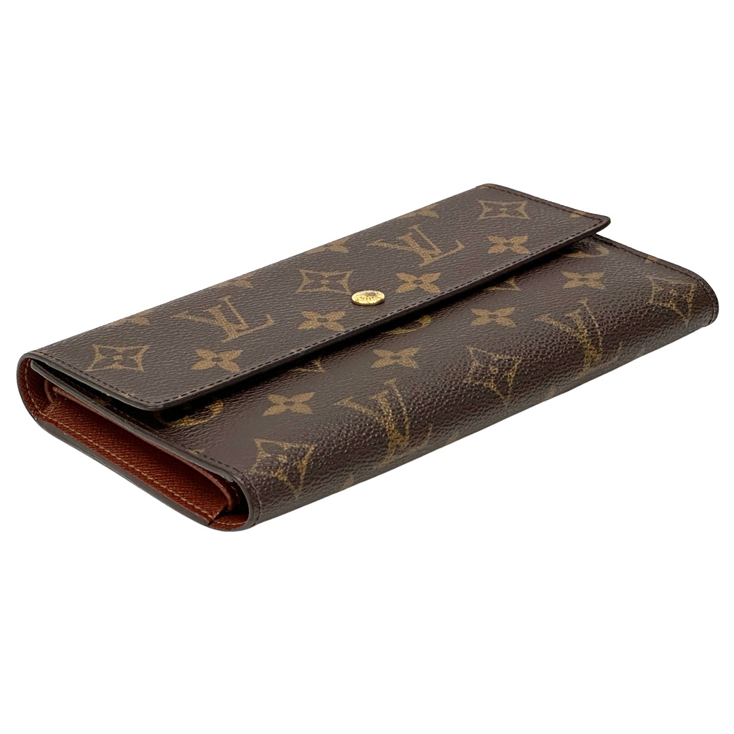 LOUIS VUITTON ルイ・ヴィトン ポルトトレゾール・インターナショナル 長財布 モノグラム ブラウン M61215 レディース メンズ 【中古】