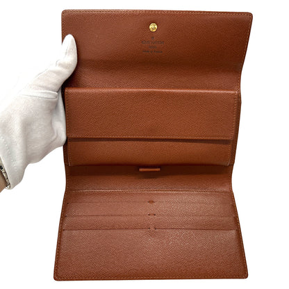 LOUIS VUITTON ルイ・ヴィトン ポルトトレゾール・インターナショナル 長財布 モノグラム ブラウン M61215 レディース メンズ 【中古】