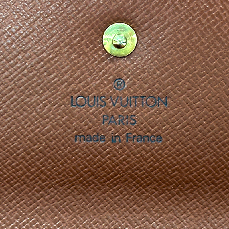 LOUIS VUITTON ルイ・ヴィトン ポルトトレゾール・インターナショナル 長財布 モノグラム ブラウン M61215 レディース メンズ 【中古】