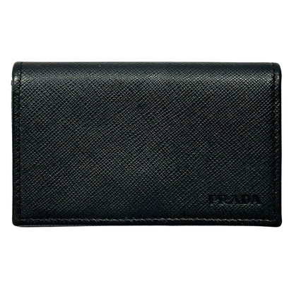 PRADA プラダ カードケース ブラック サフィアーノ 2MC122 レディース メンズ 【中古】
