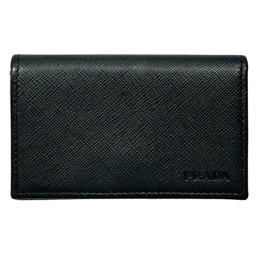 PRADA プラダ カードケース ブラック サフィアーノ 2MC122 レディース メンズ 【中古】