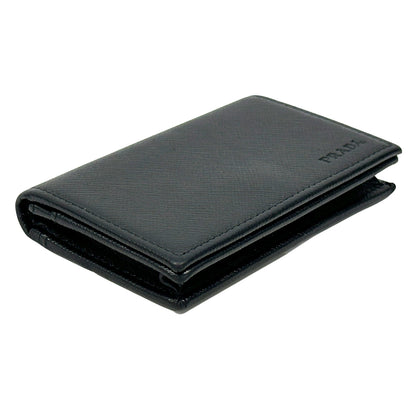 PRADA プラダ カードケース ブラック サフィアーノ 2MC122 レディース メンズ 【中古】