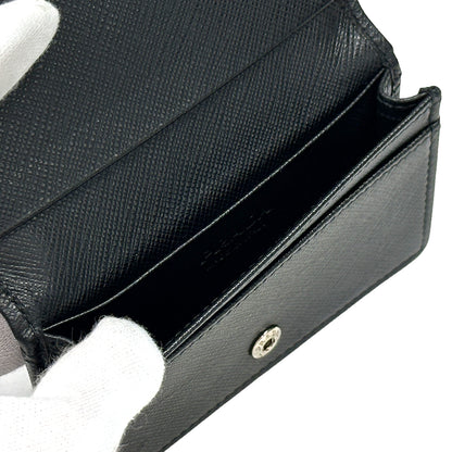 PRADA プラダ カードケース ブラック サフィアーノ 2MC122 レディース メンズ 【中古】