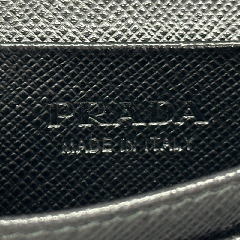 PRADA プラダ カードケース ブラック サフィアーノ 2MC122 レディース メンズ 【中古】