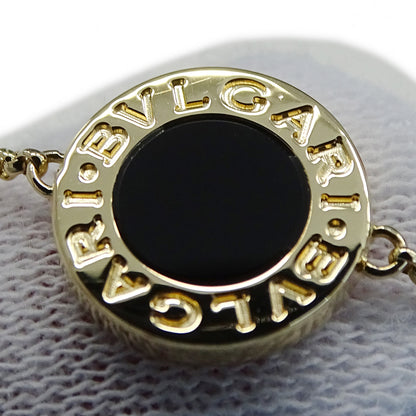 BVLGARI ブルガリ ブルガリブルガリ ブレスレット 750YG オニキス ゴールド SM レディース 磨き済み 【中古】