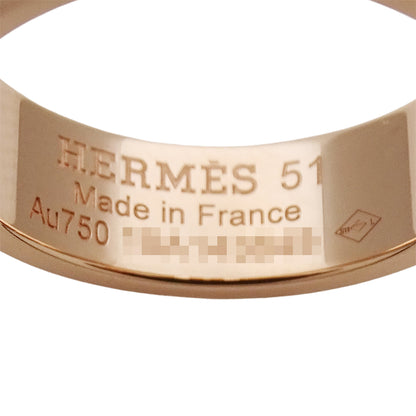 HERMES エルメス H・ダンクル PM リング 指輪 750PG ピンクゴールド #51 約11号 レディース 磨き済み【中古】