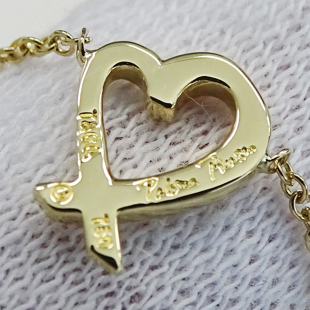 TIFFANY&Co. ティファニー パロマピカソ ラビングハート ネックレス 750YG イエローゴールド レディース 磨き済み【中古】