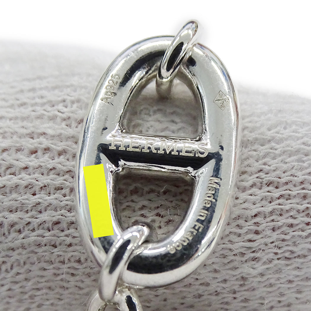 HERMES エルメス シェーヌダンクル ファランドール80 ネックレス SV925 シルバー レディース 磨き済み【中古】