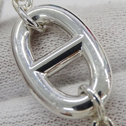 HERMES エルメス シェーヌダンクル ファランドール80 ネックレス SV925 シルバー レディース 磨き済み【中古】