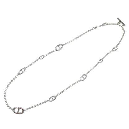 HERMES エルメス シェーヌダンクル ファランドール80 ネックレス SV925 シルバー レディース 磨き済み【中古】