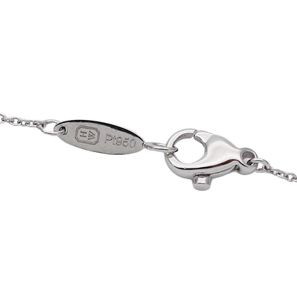 HARRY WINSTON ハリー・ウィンストン リリークラスター ミニ ネックレス PT950 ダイヤモンド プラチナ レディース 磨き済み【中古】