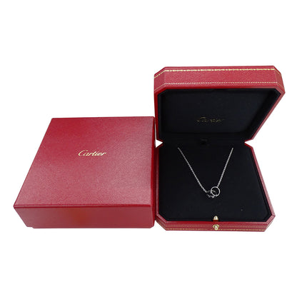 Cartier カルティエ ベビーラブ LOVE ネックレス 750WG ホワイトゴールド レディース 磨き済み【中古】