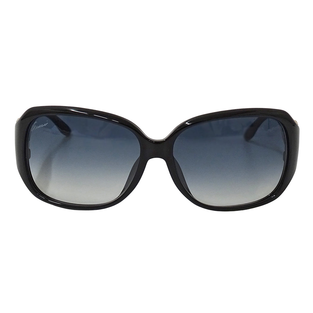GUCCI グッチ サングラス ブラック ブルー GG3592FS レディース メンズ 【中古】