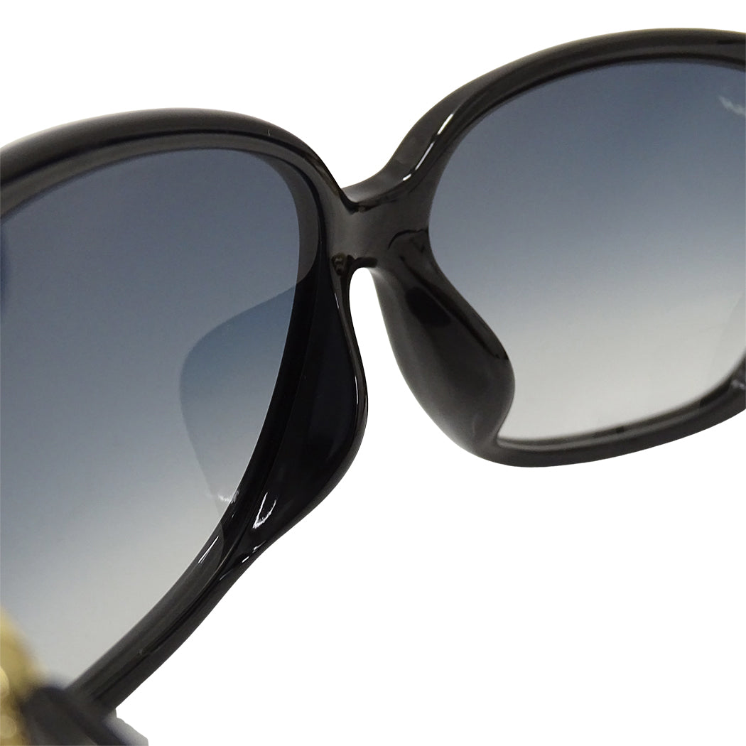 GUCCI グッチ サングラス ブラック ブルー GG3592FS レディース メンズ 【中古】
