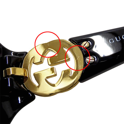 GUCCI グッチ サングラス ブラック ブルー GG3592FS レディース メンズ 【中古】