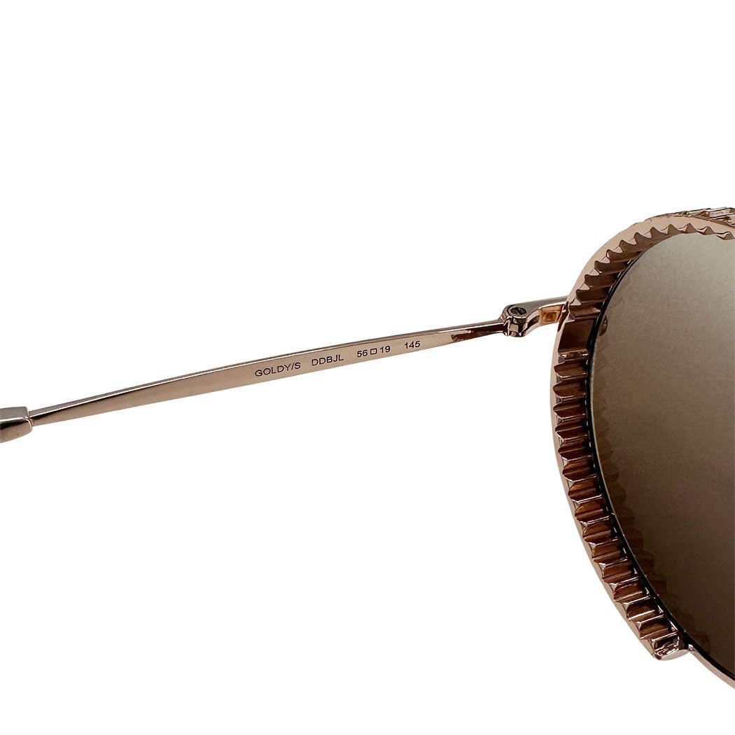 JIMMY CHOO ジミーチュウ フルリム ロイド サングラス ピンクゴールド プラスチック レディース 【中古】