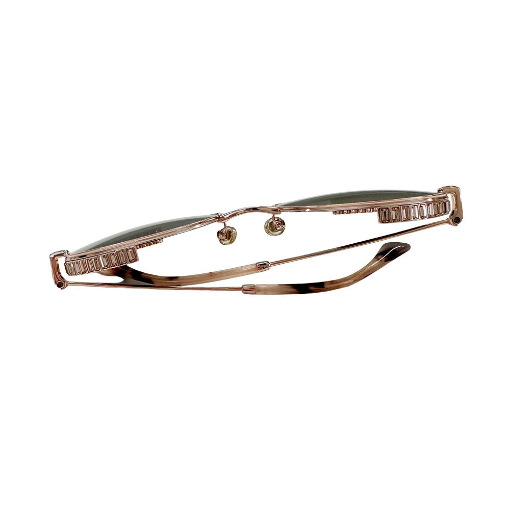 JIMMY CHOO ジミーチュウ フルリム ロイド サングラス ピンクゴールド プラスチック レディース 【中古】