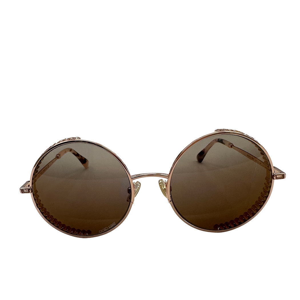 JIMMY CHOO ジミーチュウ フルリム ロイド サングラス ピンクゴールド プラスチック レディース 【中古】