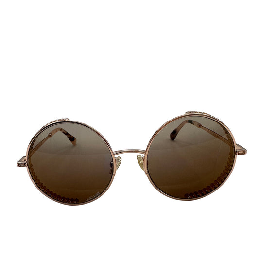 JIMMY CHOO ジミーチュウ フルリム ロイド サングラス ピンクゴールド プラスチック レディース 【中古】