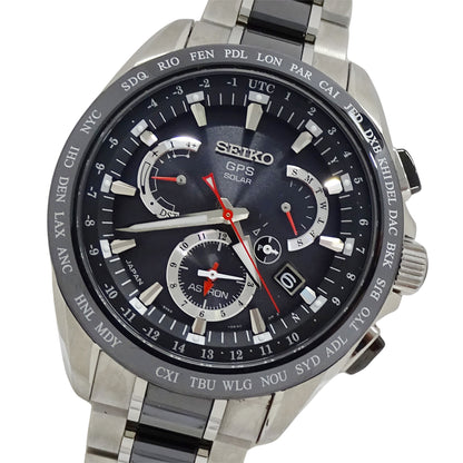 SEIKO セイコー アストロン 8X53-0AB0 SBXB041 メンズ 腕時計 GPS ソーラー 電波 チタン【中古】