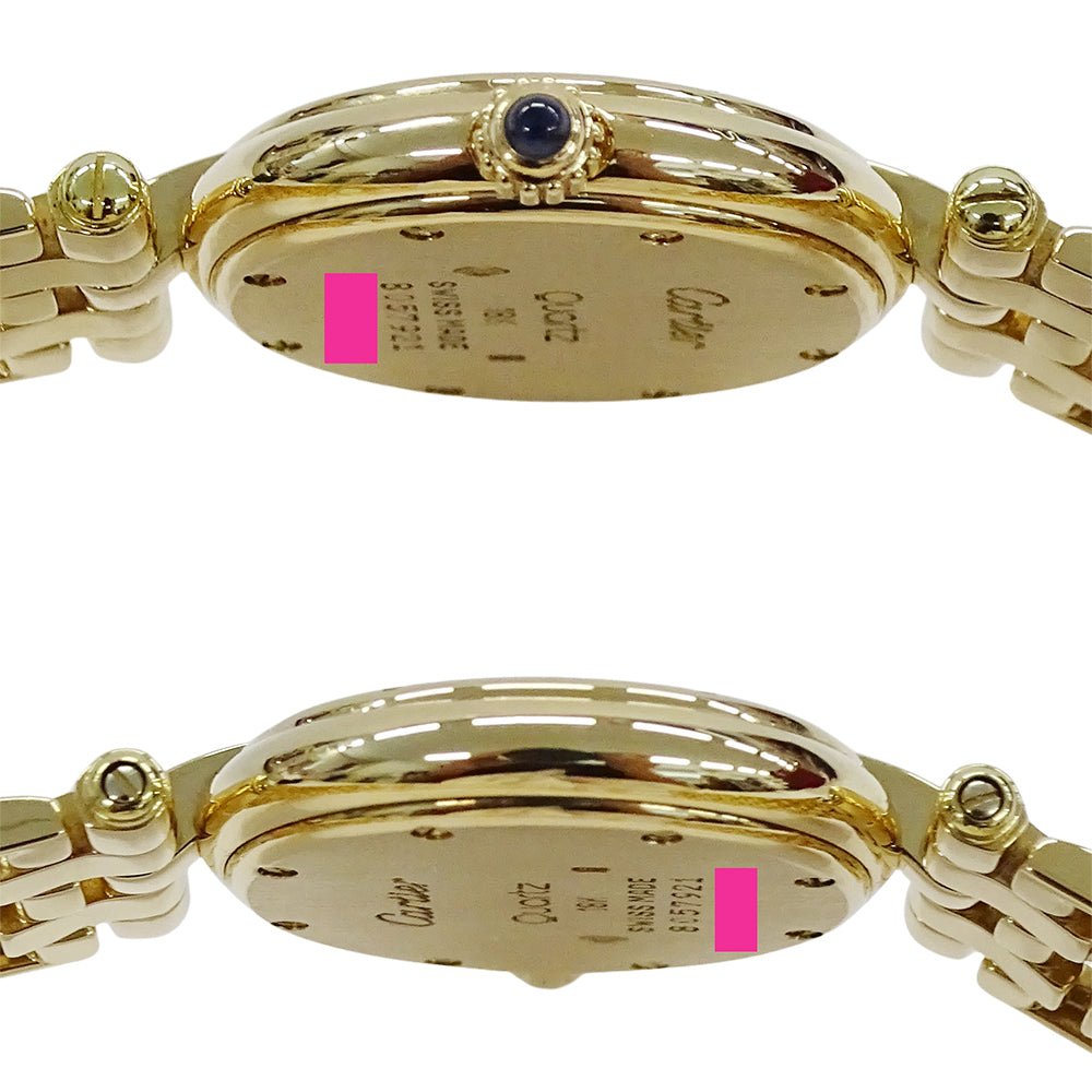 Cartier カルティエ パンテール ヴァンドーム SM W25024B9 レディース 腕時計 クオーツ QZ 750YG 金無垢 磨き済み【中古】