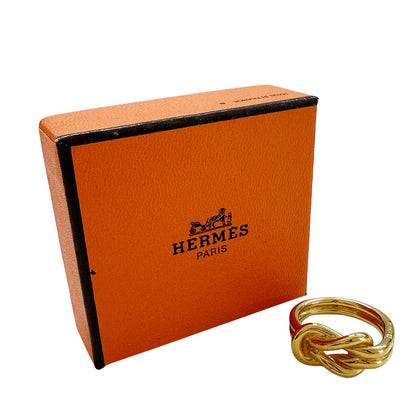 HERMES エルメス スカーフリング アタメ GP ゴールド レディース 【中古】