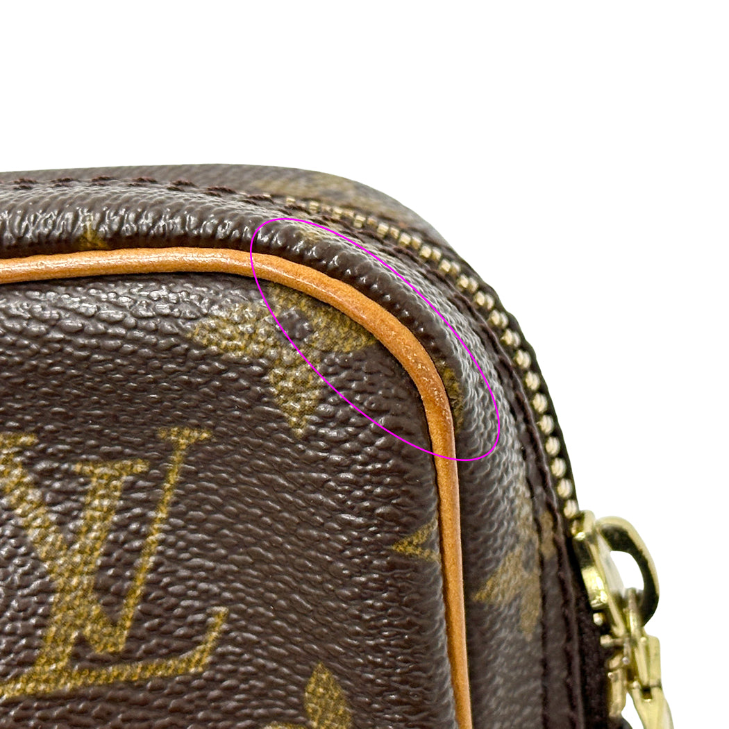 LOUIS VUITTON ルイ・ヴィトン ダヌーブ ショルダーバッグ モノグラム ブラウン M45266 レディース メンズ 【中古】