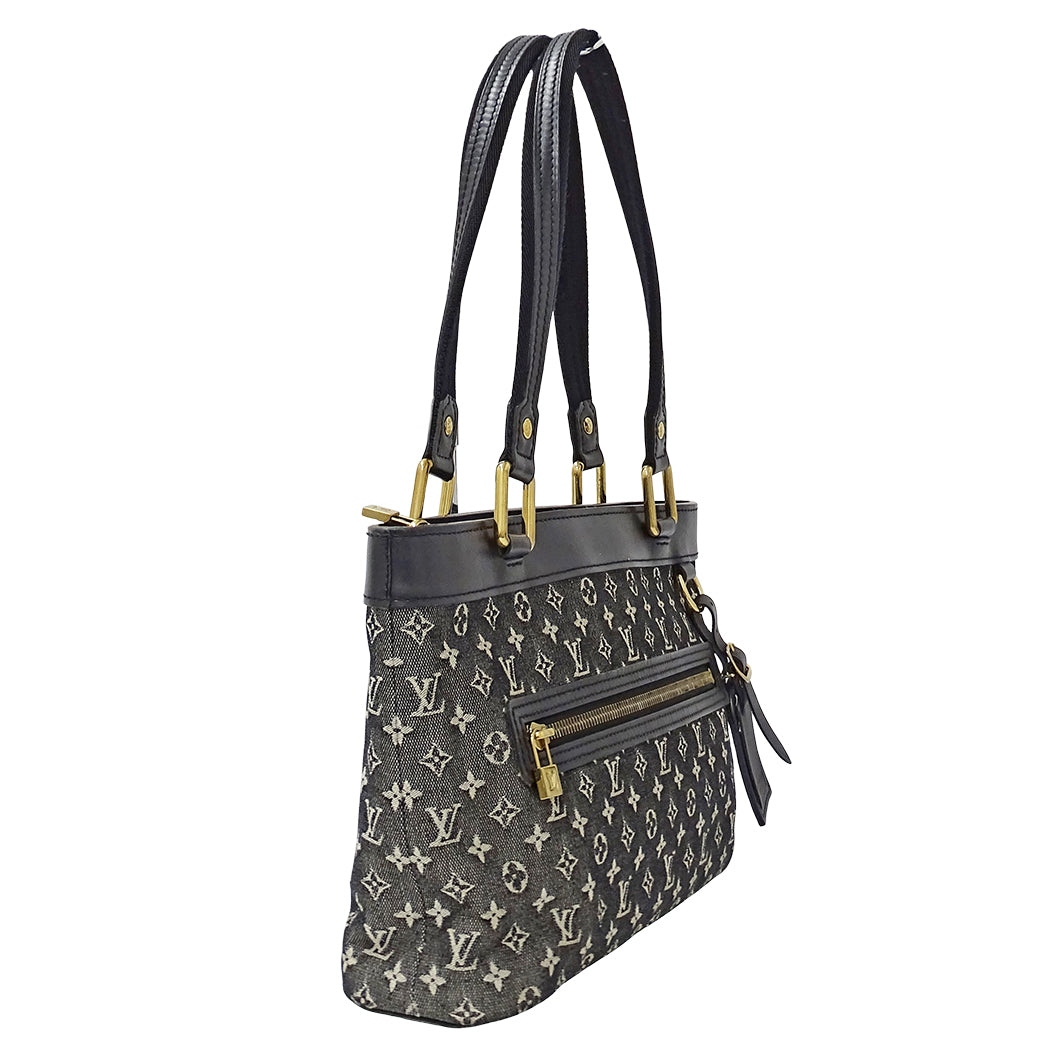 LOUIS VUITTON ルイ・ヴィトン ルシーユ PM ハンドバッグ モノグラム ミニ ノワール M92610 レディース 【中古】