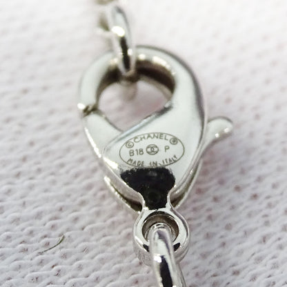 CHANEL シャネル ネックレス ラインストーン シルバー レディース 【中古】