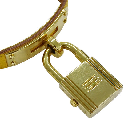 HERMES エルメス ケリーウォッチ KE1.201 レディース 腕時計 クオーツ QZ GP レザー 〇Z【中古】
