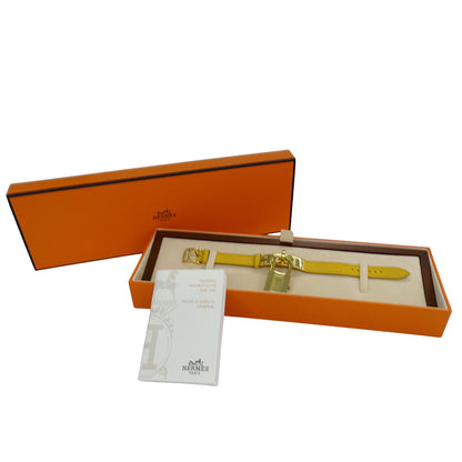 HERMES エルメス ケリーウォッチ KE1.201 レディース 腕時計 クオーツ QZ GP レザー 〇Z【中古】