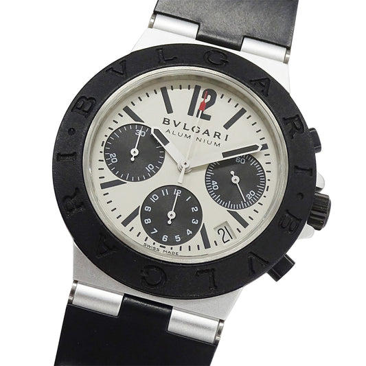 ブルガリ BVLGARI 時計 メンズ ブランド AC38TA アルミニウム 自動巻き AT ラバー 点検済み【中古】