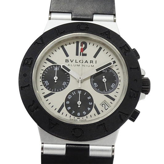 ブルガリ BVLGARI 時計 メンズ ブランド AC38TA アルミニウム 自動巻き AT ラバー 点検済み【中古】