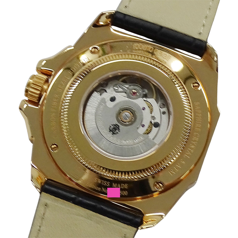 roberto cavalli ロベルト・カヴァリ バイ フランクミュラー RV1G077L0051 メンズ 腕時計 デイト 自動巻き SS カーボン レザー【中古】