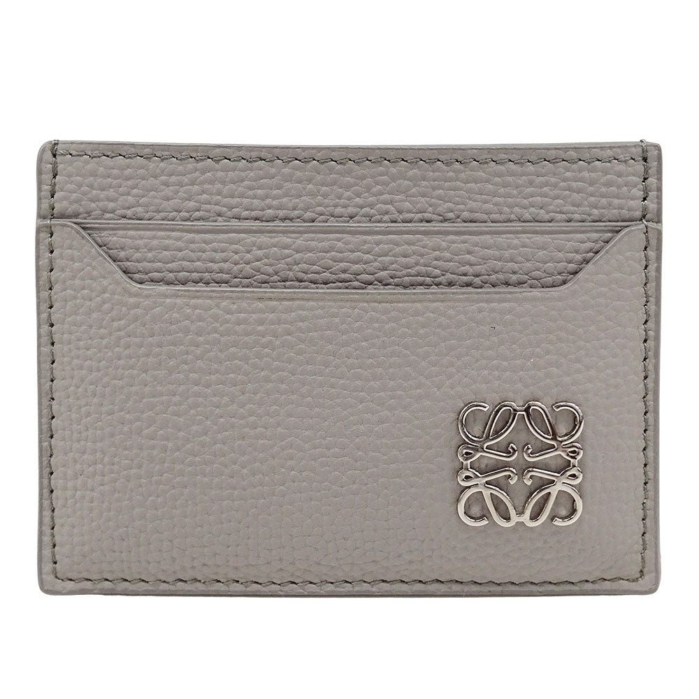 LOEWE ロエベ カードケース アナグラム グレー レディース メンズ 【中古】