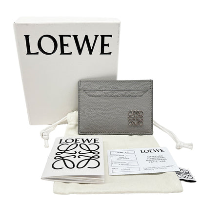 LOEWE ロエベ カードケース アナグラム グレー レディース メンズ 【中古】