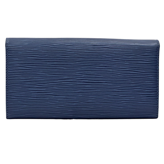 LOUIS VUITTON ルイ・ヴィトン ポルモネ・クレディ 長財布 エピ ミルティーユ ブルー M63575 レディース メンズ 【中古】