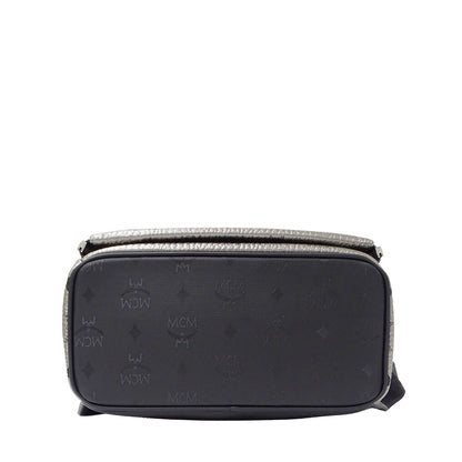 エム・シー・エム MCM デュアルスターク バックパック リュック ヴィセトス シルバー ブラック レディース 【中古】