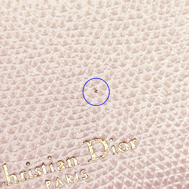 Dior ディオール カードケース ディオラマ ピンク レザー レディース 【中古】