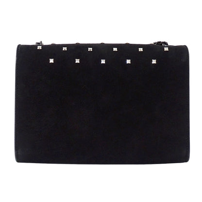 SAINT LAURENT サンローラン ケイト スモール ショルダーバッグ ブラック スエード レディース 【中古】