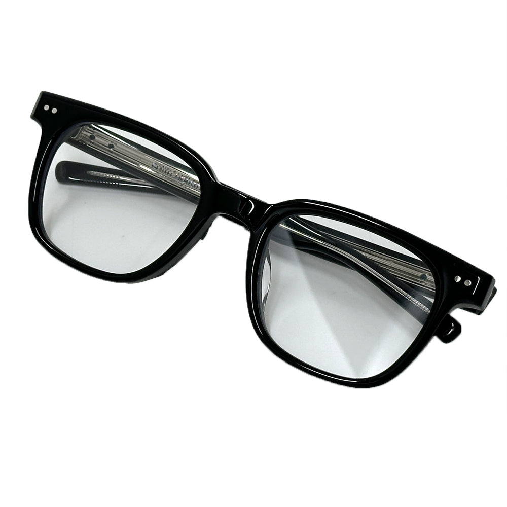 GENTLE MONSTER ジェントルモンスター フリルム ウェリントン メガネ ブラック EVAN-01 プラスチック レディース メンズ 【中古】