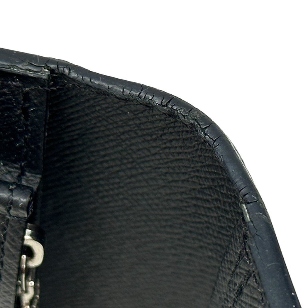 LOUIS VUITTON ルイ・ヴィトン ポルトフォイユ ブラザ 長財布 エピ ノワール ブラック M60622 メンズ 【中古】