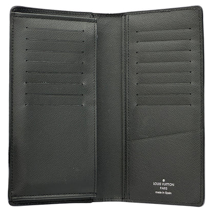 LOUIS VUITTON ルイ・ヴィトン ポルトフォイユ ブラザ 長財布 エピ ノワール ブラック M60622 メンズ 【中古】