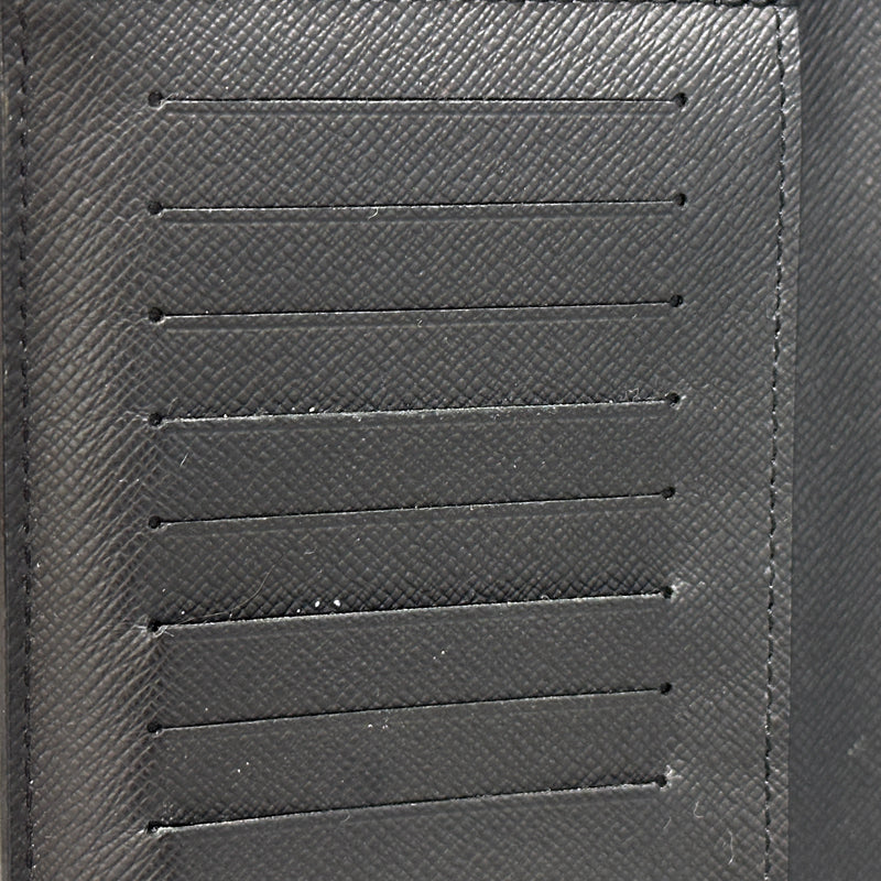 LOUIS VUITTON ルイ・ヴィトン ポルトフォイユ ブラザ 長財布 エピ ノワール ブラック M60622 メンズ 【中古】