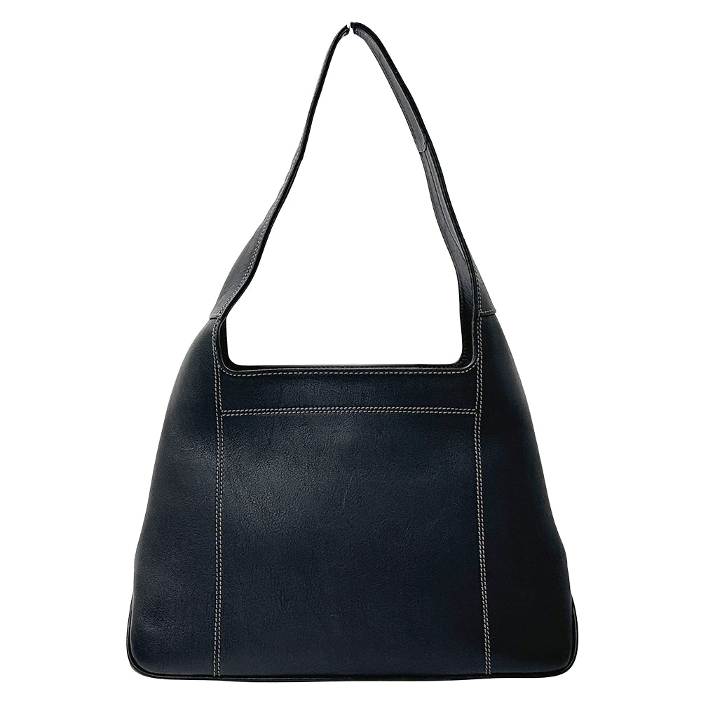 Ferragamo フェラガモ ショルダーバッグ ガンチーニ ブラック レザー レディース 【中古】