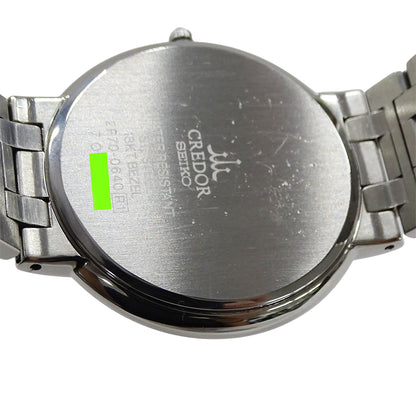 SEIKO セイコー クレドール 2F70-0640 メンズ 腕時計 クオーツ SS 18KTベゼル 磨き済み【中古】